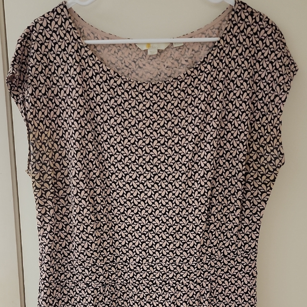 Boden Florrie Navy And Pink Midi Jersey Dress Euc! - Picture 6 of 14